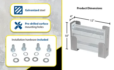 Vestil GR-F2R-DI-1-HDG structural guard rails (drop-in and bolt-on style) feature highlights