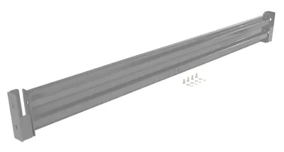 Vestil Steel 2 Ribbed Drop In Style Guard Rail 114 In. Length Gray Semi Gloss