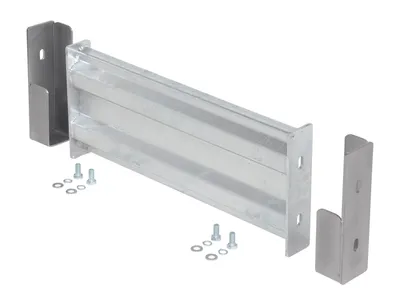 Vestil GR-F2R-DI-2-HDG structural guard rails (drop-in and bolt-on style) shown from an alternate angle