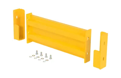 Vestil GR-F2R-DI-2-YL structural guard rails (drop-in and bolt-on style) shown from an alternate angle