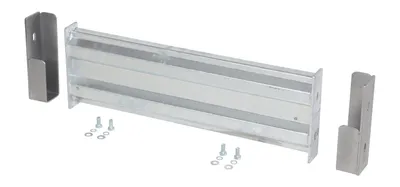 Vestil GR-F2R-DI-3-HDG structural guard rails (drop-in and bolt-on style) shown from an alternate angle