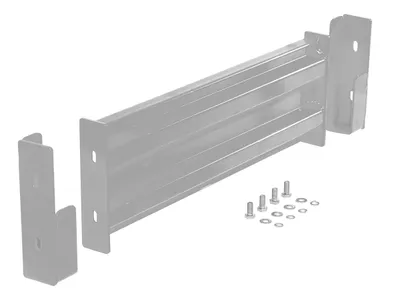 Vestil Steel 2 Ribbed Drop In Style Guard Rail 30 In Length Silver