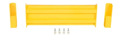Vestil GR-F2R-DI-3-YL structural guard rails (drop-in and bolt-on style) shown from an alternate angle