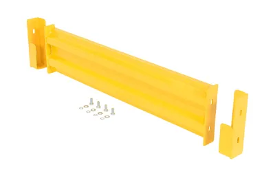 Vestil GR-F2R-DI-4-YL structural guard rails (drop-in and bolt-on style) shown from an alternate angle