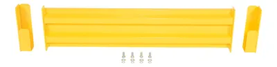 Vestil GR-F2R-DI-4-YL structural guard rails (drop-in and bolt-on style) shown from an alternate angle