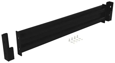 Vestil Steel 2 Ribbed Drop In Style Guard Rail 54 In. Length Black