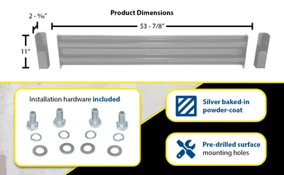 Vestil GR-F2R-DI-5-SL structural guard rails (drop-in and bolt-on style) feature highlights