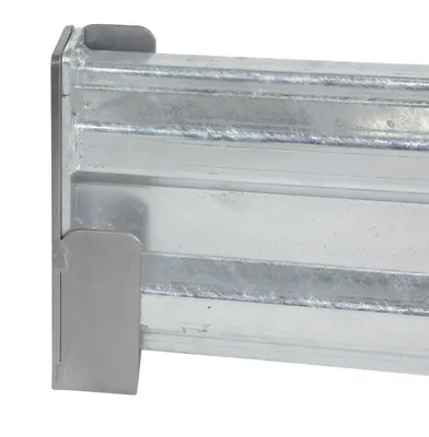 Vestil GR-F2R-DI-7-HDG structural guard rails (drop-in and bolt-on style) shown from an alternate angle