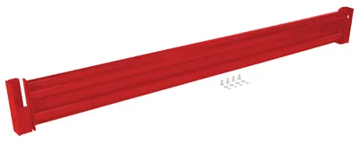 Vestil Steel 2 Ribbed Drop In Style Guard Rail 102 In. Length Red