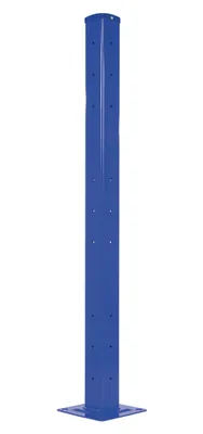 Vestil Steel Rigid Tube Post Drop In Style 60 In. For 2 Ribbed Drop In Style Guard Rails Blue