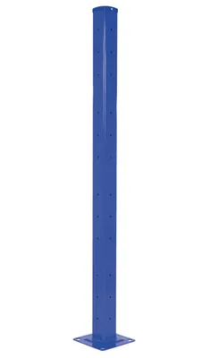 Vestil Steel Rigid Tube Post Drop In Style 72 In. For 2 Ribbed Drop In Style Guard Rails Blue