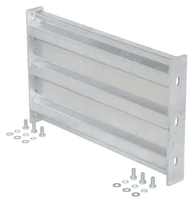 Vestil GR-F3R-BO-2-HDG structural guard rails (drop-in and bolt-on style) shown from an alternate angle