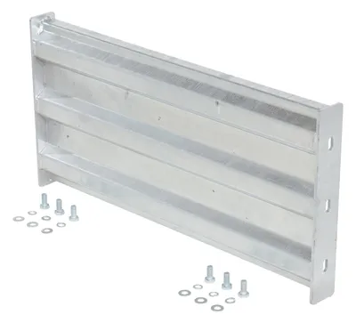 Vestil GR-F3R-BO-3-HDG structural guard rails (drop-in and bolt-on style) shown from an alternate angle