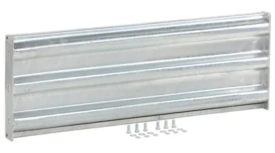 Vestil Galvanized Steel 3 Ribbed Bolt On Style Guard Rail 41.875 In. Length Gray