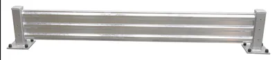 Vestil GR-F3R-BO-9-HDG structural guard rails (drop-in and bolt-on style) shown from an alternate angle
