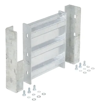 Vestil GR-F3R-DI-1-HDG structural guard rails (drop-in and bolt-on style) shown from an alternate angle