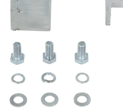 Vestil GR-F3R-DI-1-HDG structural guard rails (drop-in and bolt-on style) shown from an alternate angle