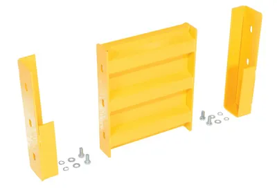 Vestil GR-F3R-DI-1-YL structural guard rails (drop-in and bolt-on style)