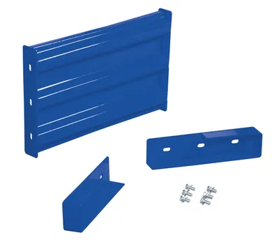 Vestil Steel 3 Ribbed Drop In Style Guard Rail 24 In. Length Blue