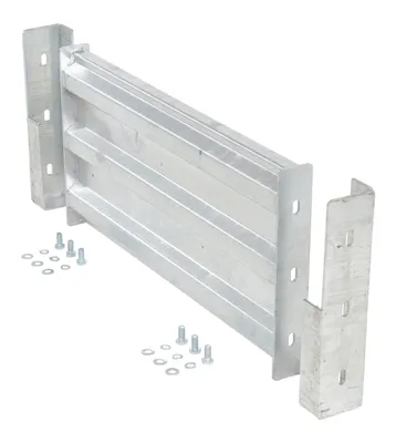 Vestil GR-F3R-DI-3-HDG structural guard rails (drop-in and bolt-on style) shown from an alternate angle