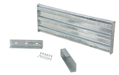 Vestil GR-F3R-DI-4-HDG structural guard rails (drop-in and bolt-on style) shown from an alternate angle