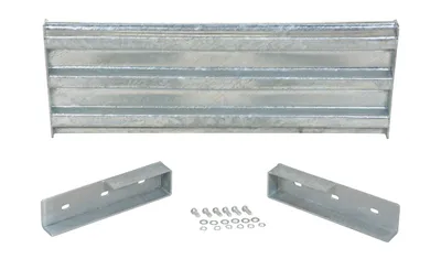 Vestil GR-F3R-DI-4-HDG structural guard rails (drop-in and bolt-on style) shown from an alternate angle