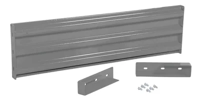 Vestil Steel 3 Ribbed Drop In Style Guard Rail 53.875 In. Length Gray Semi Gloss