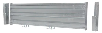 Vestil GR-F3R-DI-5-HDG structural guard rails (drop-in and bolt-on style) shown from an alternate angle