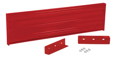 Vestil Steel 3 Ribbed Drop In Style Guard Rail 53.875 In. Length Red