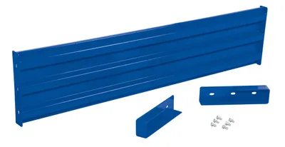 Vestil Steel 3 Ribbed Drop In Style Guard Rail 65.875 In. Length Blue