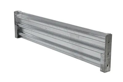 Vestil GR-F3R-DI-6-HDG structural guard rails (drop-in and bolt-on style) shown from an alternate angle