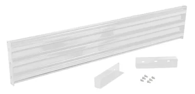 Vestil Steel 3 Ribbed Drop In Style Guard Rail 77.875 In. Length White