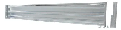 Vestil GR-F3R-DI-9-HDG structural guard rails (drop-in and bolt-on style) shown from an alternate angle