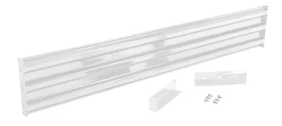 Vestil Steel 3 Ribbed Drop In Style Guard Rail 101.875 In. Length White