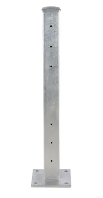 Vestil GR-F3R-DI-TP42-HDG structural guard rails (drop-in and bolt-on style) shown from an alternate angle