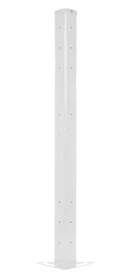 Vestil Steel Rigid Tube Post Drop In 60 In. For 3 Ribbed Drop In Style Guard Rails White
