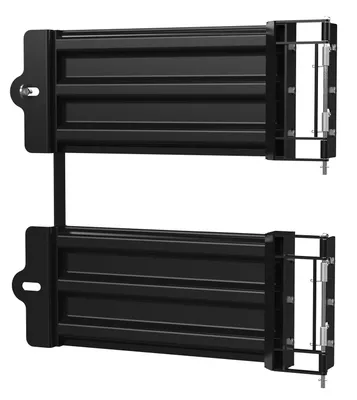 Vestil GR-F3R-GBD-3-BK structural guard rails (drop-in and bolt-on style)