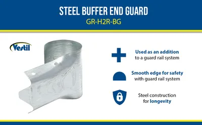 Vestil GR-H2R-BG highway guard rail system feature highlights
