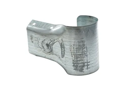 Vestil Steel Buffer End Guard For Guard Rail System Silver