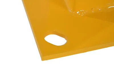 Vestil GR-H2R-BO-TP18-YL highway guard rail system shown from an alternate angle
