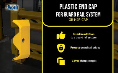 Vestil GR-H2R-CAP highway guard rail system feature highlights