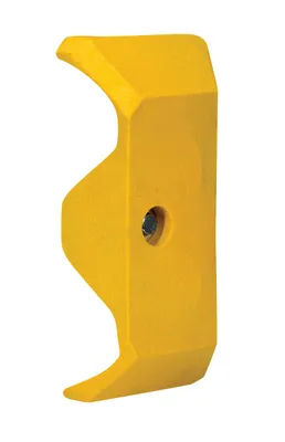 Vestil Plastic End Cap For Guard Rail System Yellow