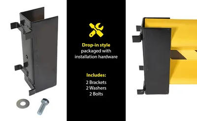 Vestil GR-H2R-DI-11-YL highway guard rail system feature highlights
