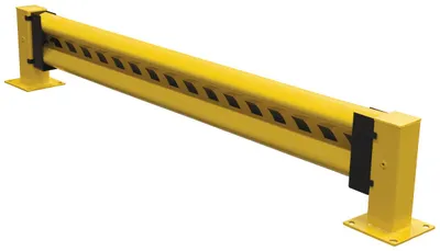 Vestil GR-H2R-DI-8-YL highway guard rail system shown from an alternate angle