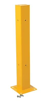 Vestil Steel Drop In Tubular Guard Rail Post 42 In. Length Yellow