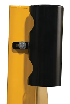 Vestil GR-H2R-S90C-CAP-BK highway guard rail system shown from an alternate angle
