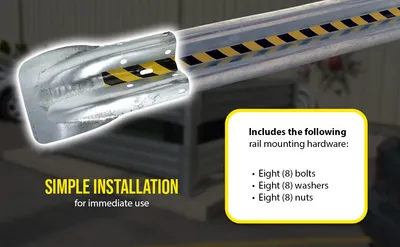 Vestil GR-H2R-TG highway guard rail system feature highlights