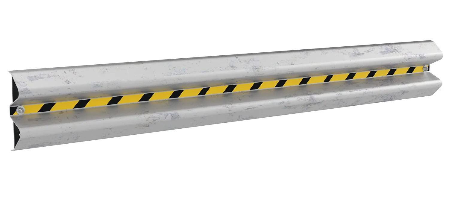 Vestil GR-H2R-WM-8-HDG wall mount guard rail