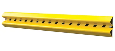 Vestil Steel Guard Rail Wall Mount 96 In. Length Yellow