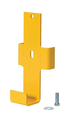 Vestil GR-STC8-DI-BKTCS-YL structural channel guard rail system shown from an alternate angle